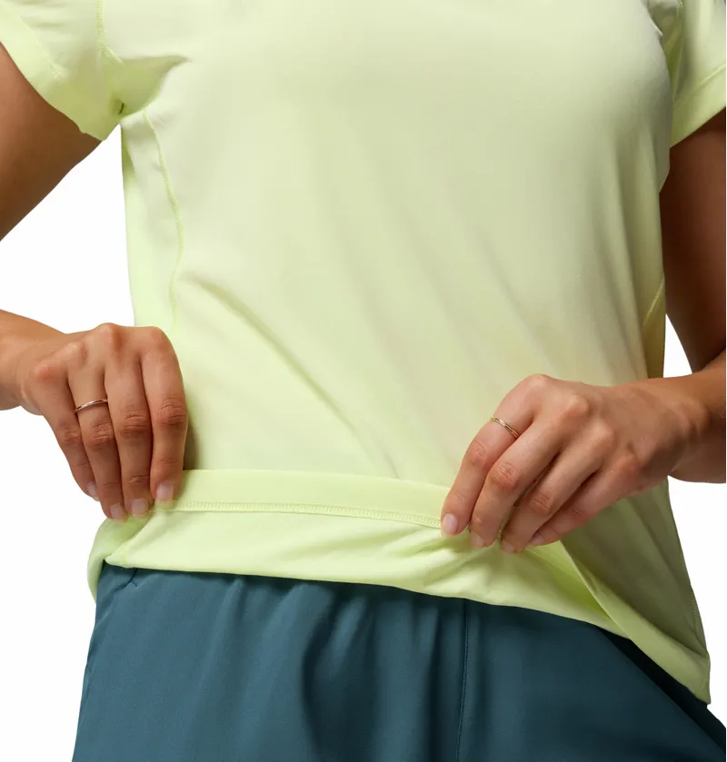 Columbia Zero Rules Light Short Sleeve Crew Womens in Citron Haze-4