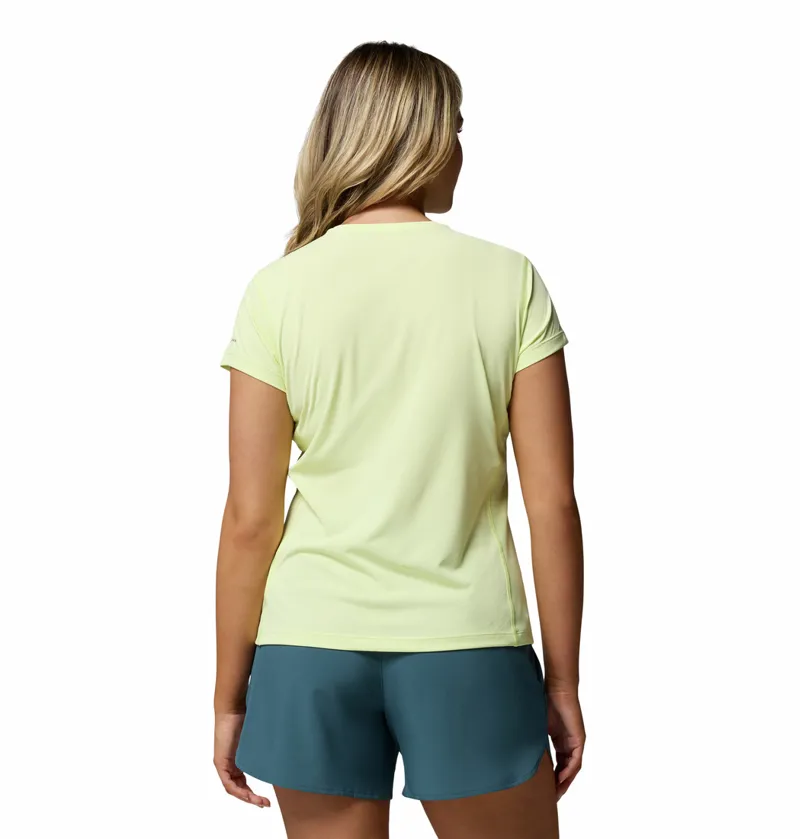 Columbia Zero Rules Light Short Sleeve Crew Womens in Citron Haze-2