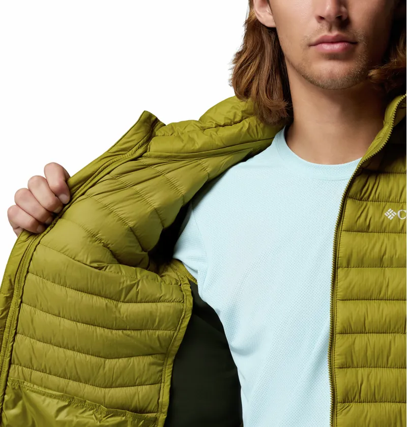 Columbia Powder Pass Hybrid Jacket Mens in Mossy Green/Greenscape-4