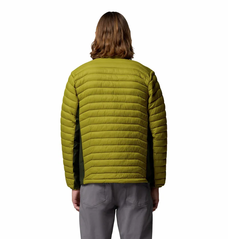Columbia Powder Pass Hybrid Jacket Mens in Mossy Green/Greenscape-1