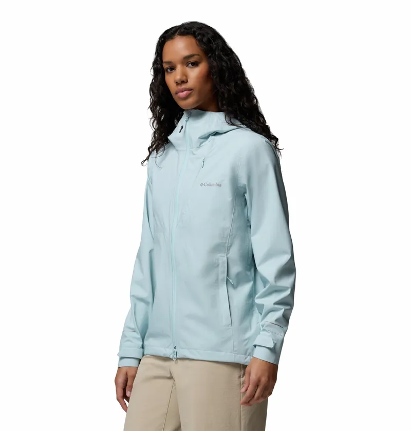 Columbia Trailborne 2.5L Shell Waterproof Jacket Womens in Marine Light-1