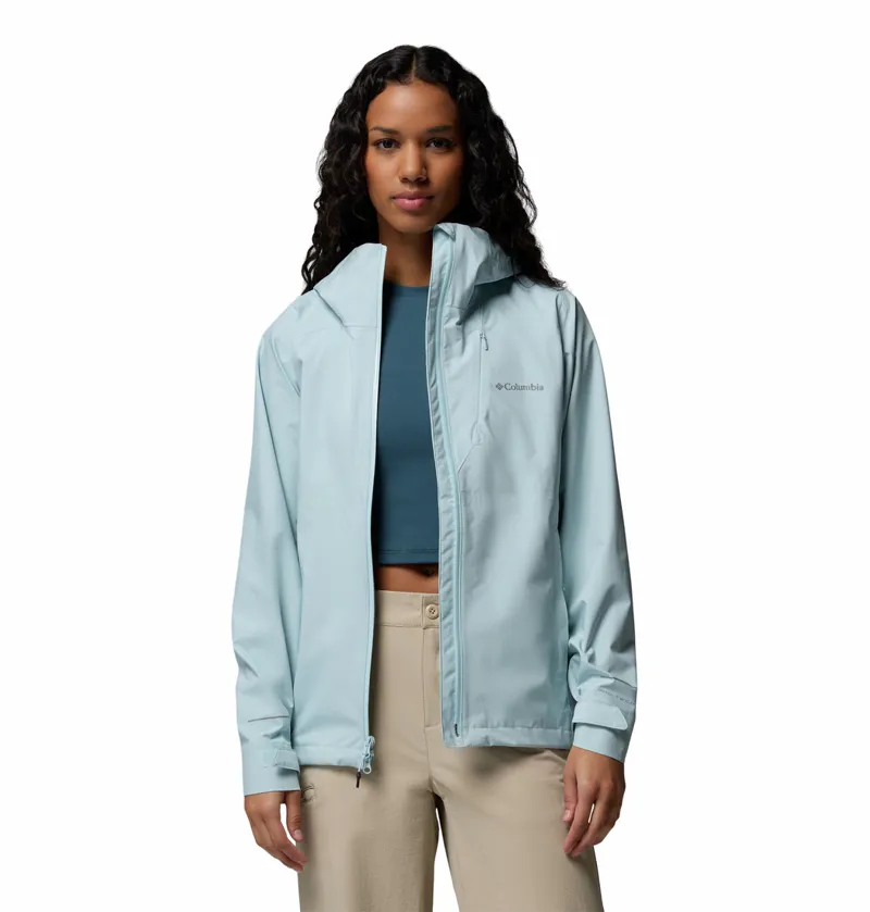 Columbia Trailborne 2.5L Shell Waterproof Jacket Womens in Marine Light-4