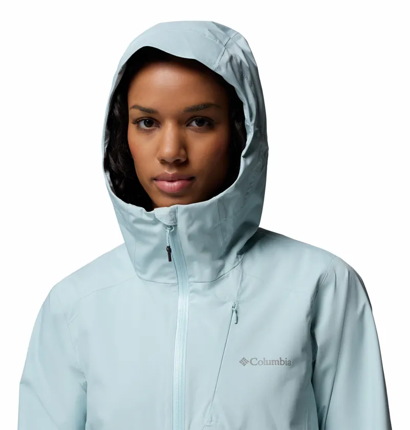 Columbia Trailborne 2.5L Shell Waterproof Jacket Womens in Marine Light-5