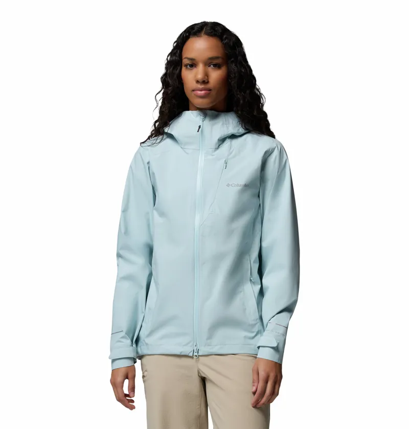 Columbia Trailborne 2.5L Shell Waterproof Jacket Womens in Marine Light
