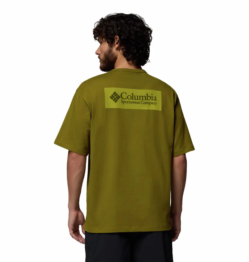 Columbia CSC Heavyweight Iconic T-Shirt Mens in Mossy Green-2