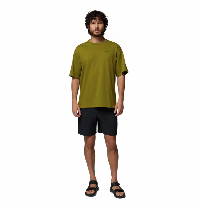Columbia CSC Heavyweight Iconic T-Shirt Mens in Mossy Green-4