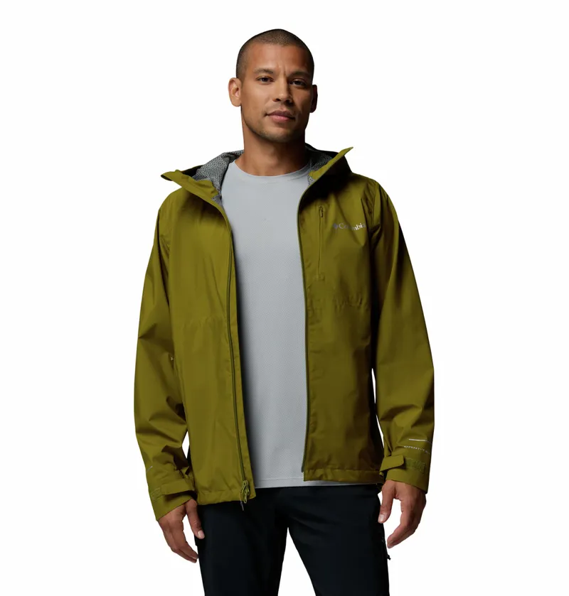 Columbia Trailborne 2.5L Shell Waterproof Jacket Mens in Mossy Green-1