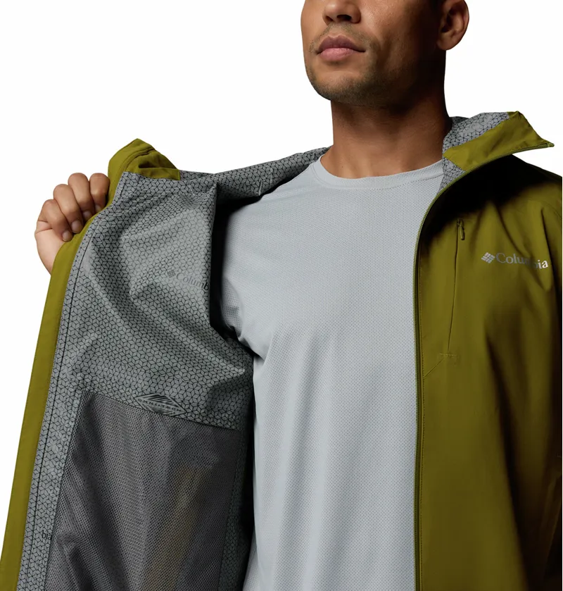 Columbia Trailborne 2.5L Shell Waterproof Jacket Mens in Mossy Green-3