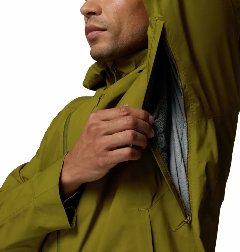 Columbia Trailborne 2.5L Shell Waterproof Jacket Mens in Mossy Green-6