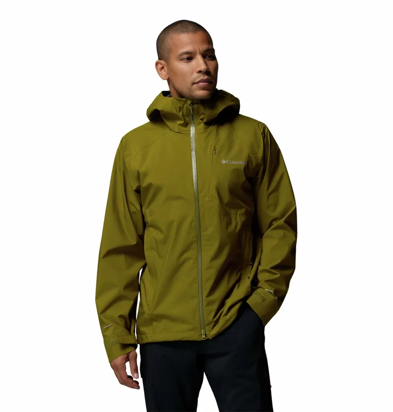 Columbia Trailborne 2.5L Shell Waterproof Jacket Mens in Mossy Green
