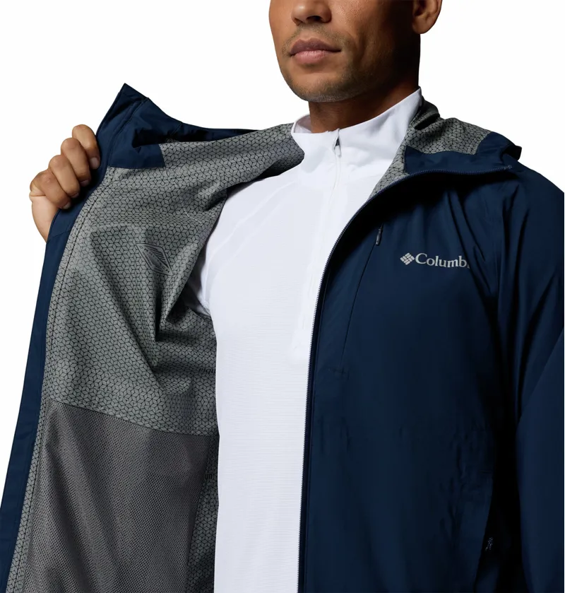 Columbia Trailborne 2.5L Shell Waterproof Jacket Mens in Collegiate Navy-4