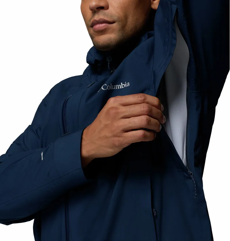 Columbia Trailborne 2.5L Shell Waterproof Jacket Mens in Collegiate Navy-5