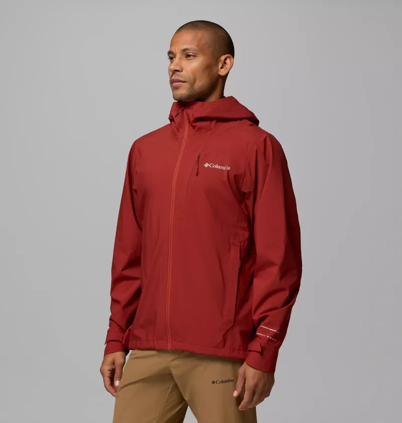 Columbia Trailborne 2.5L Waterproof Shell Jacket Mens in Red Oxide-1