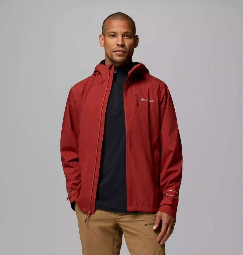 Columbia Trailborne 2.5L Waterproof Shell Jacket Mens in Red Oxide-2