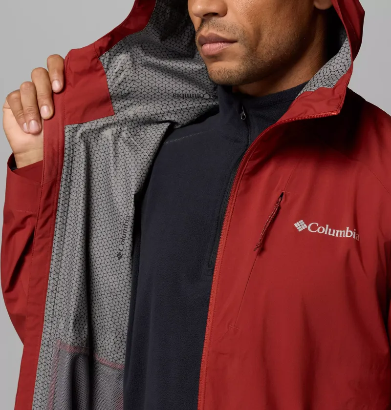 Columbia Trailborne 2.5L Waterproof Shell Jacket Mens in Red Oxide-7