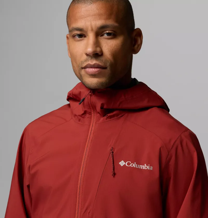 Columbia Trailborne 2.5L Waterproof Shell Jacket Mens in Red Oxide-4