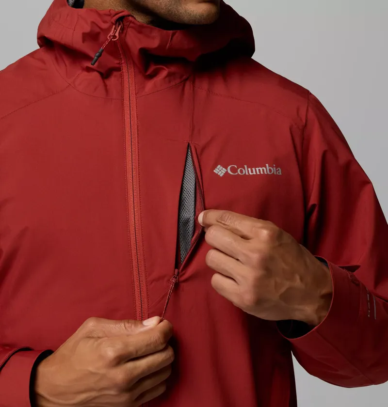 Columbia Trailborne 2.5L Waterproof Shell Jacket Mens in Red Oxide-9