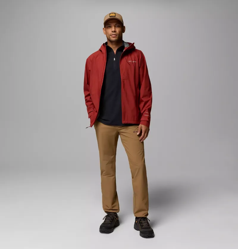 Columbia Trailborne 2.5L Waterproof Shell Jacket Mens in Red Oxide-12