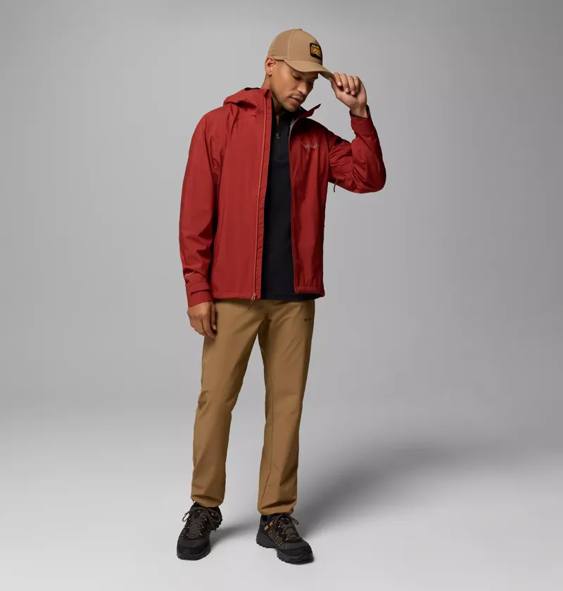 Columbia Trailborne 2.5L Waterproof Shell Jacket Mens in Red Oxide-13
