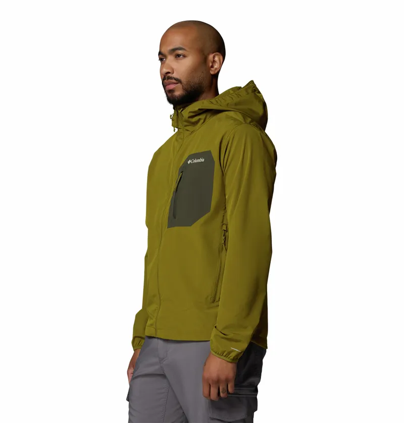 Columbia Tall Heights III Hooded Softshell Jacket Mens in Mossy Green-2