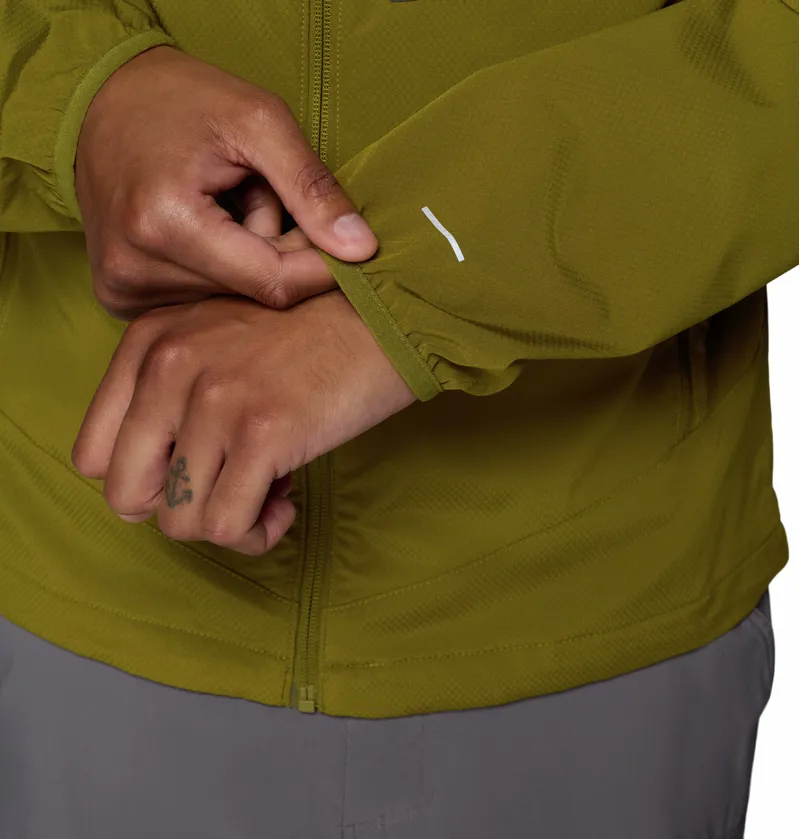 Columbia Tall Heights III Hooded Softshell Jacket Mens in Mossy Green-5