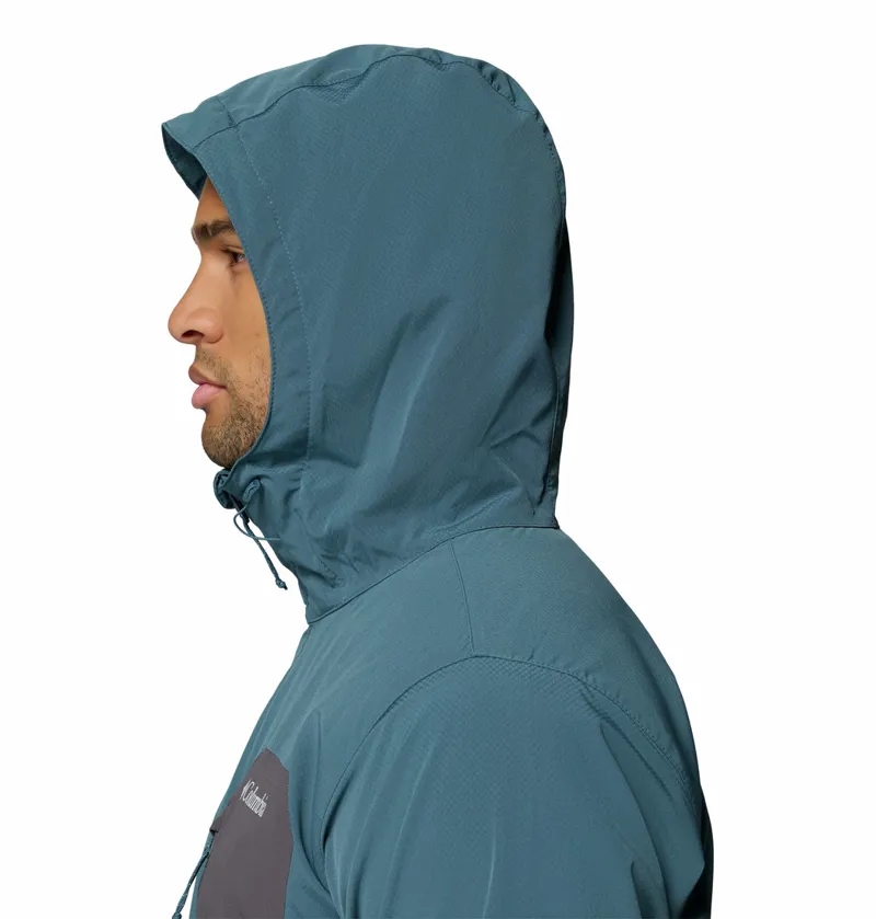 Columbia Tall Heights III Hooded Softshell Jacket Mens in Everblue/Shark-8