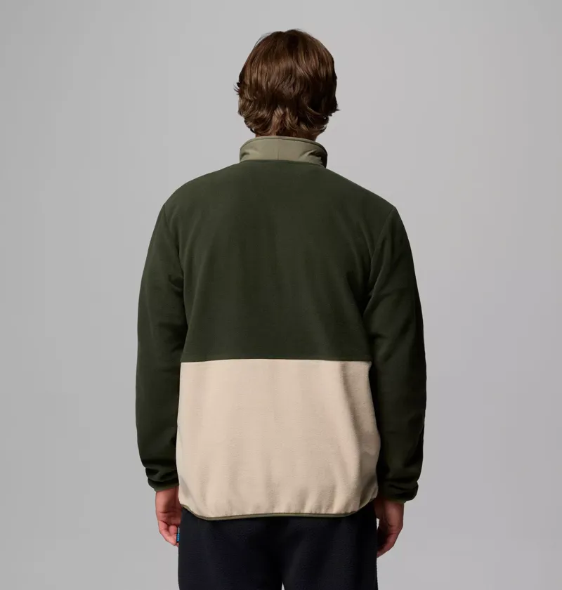 Columbia Sequoia Grove II Half Zip Fleece Mens in Greenscape/Fossil-3