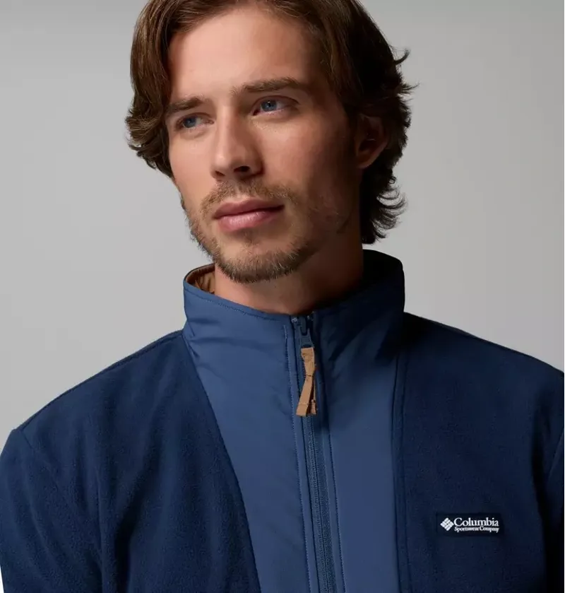 Columbia Sequoia Grove II Half Zip Fleece Mens in Collegiate Navy-4