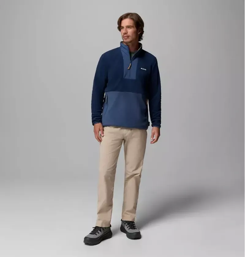 Columbia Sequoia Grove II Half Zip Fleece Mens in Collegiate Navy-1