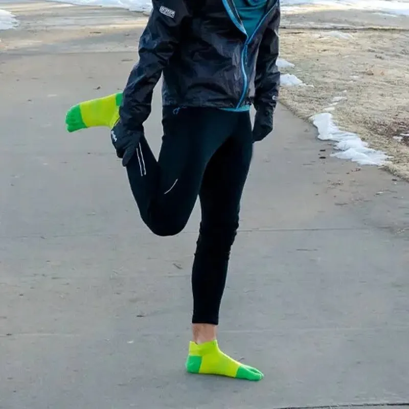 Injinji Run Lightweight No Show Unisex in Clover-2