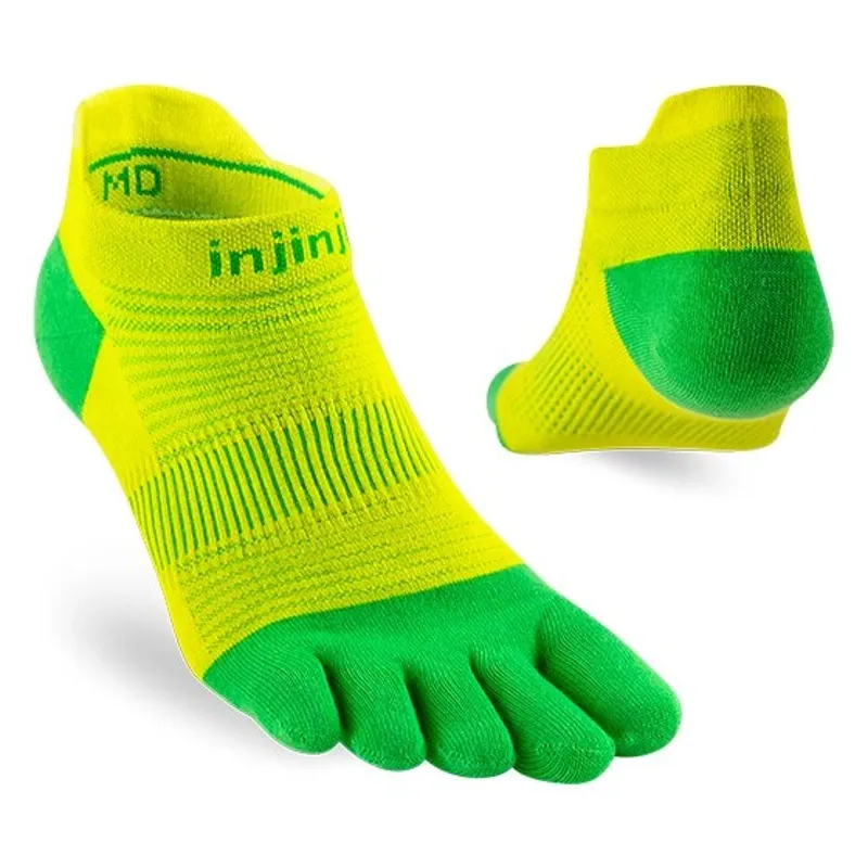 Injinji Run Lightweight No Show Unisex in Clover-1