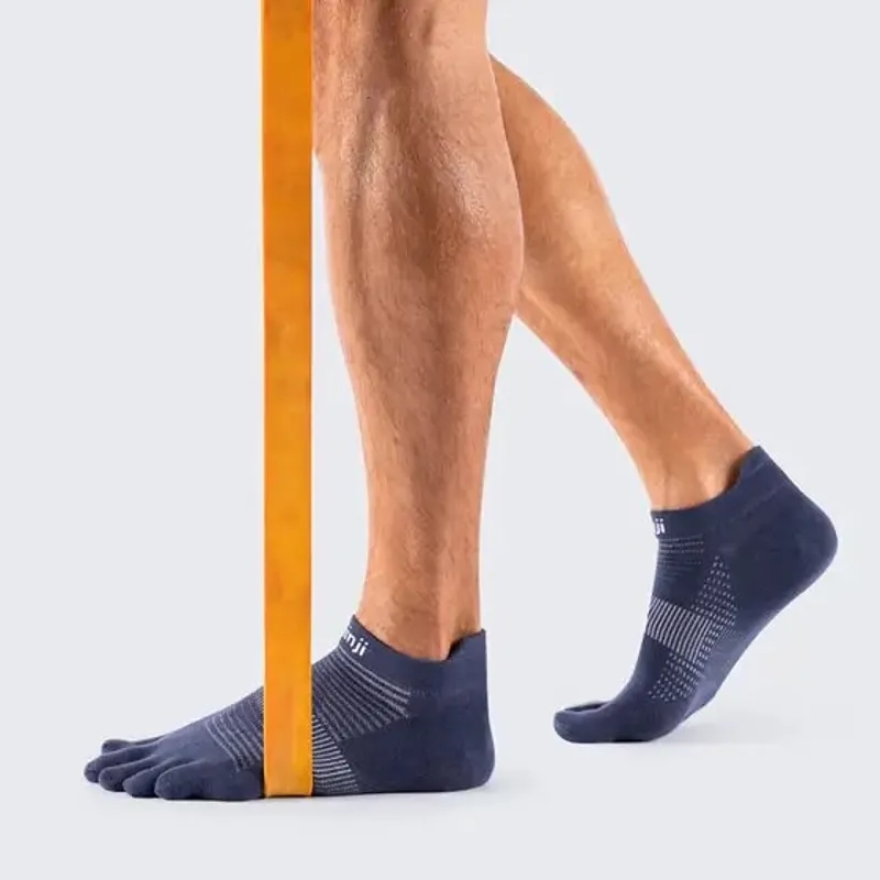 Injinji Run Lightweight No Show Unisex in Navy-2
