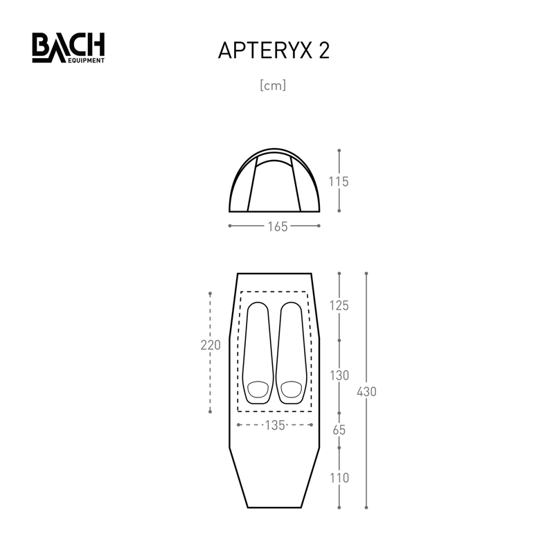 Bach Apteryx 2 Tent with Footprint in Willow Bough Green-4