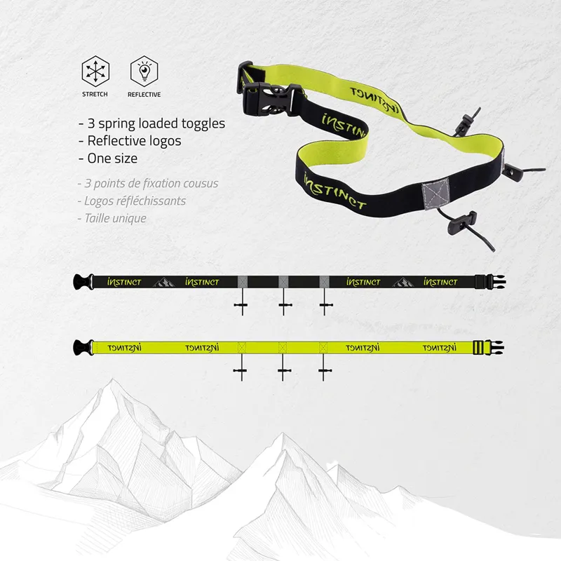 Instinct Race Number Belt in Black-6