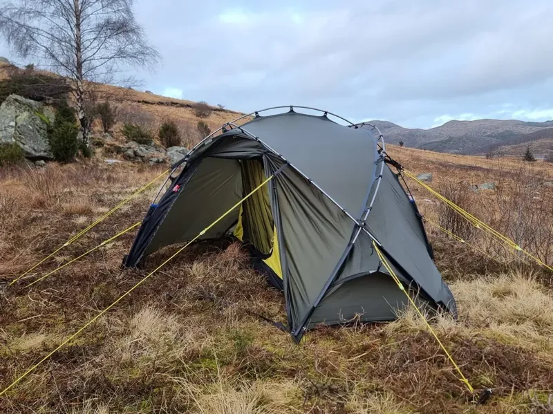 Nortent Vern 1 Silnylon 4S Tent with Footprint in Army Green
