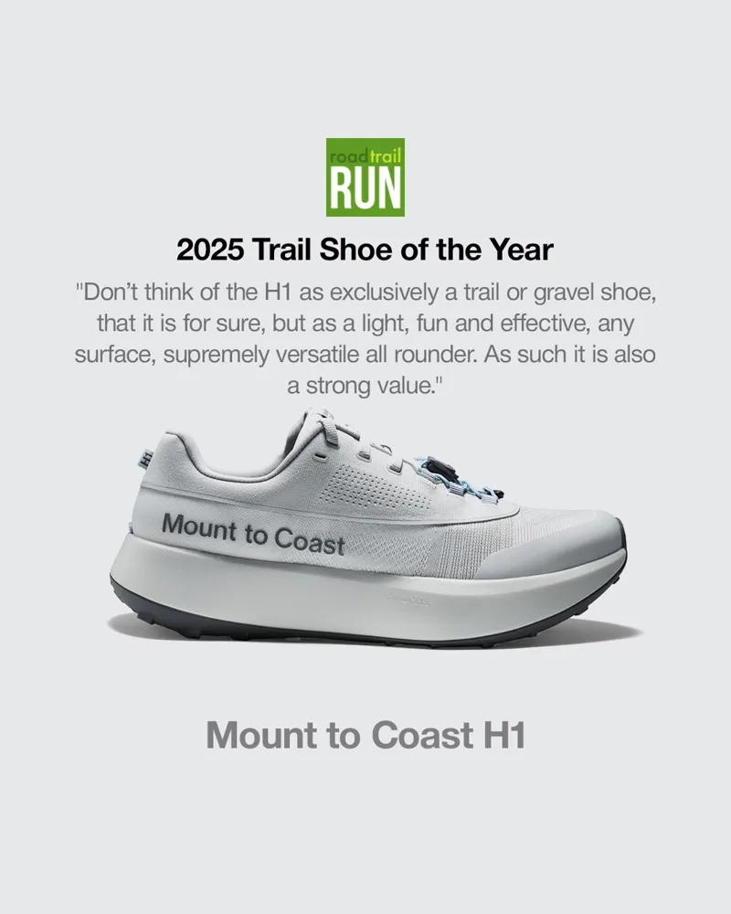 Mount To Coast H1 Road To Trail Running Shoe Womens in White Sands-11