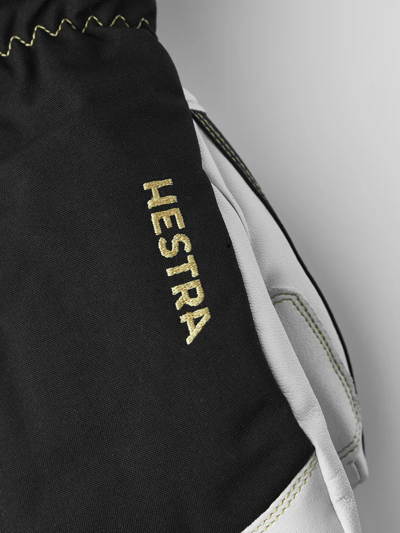 Hestra Army Leather Gore-Tex Mitt in Black/Natural Grey-3