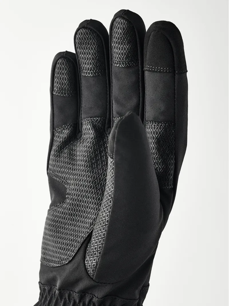 Hestra CZone Contact Gauntlet 5 Finger in Black-1