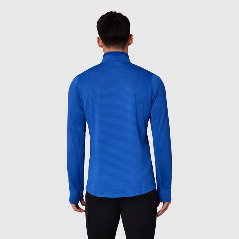 Outdoor Research Vigor Grid Fleece Half Zip Mens in Azurite-2