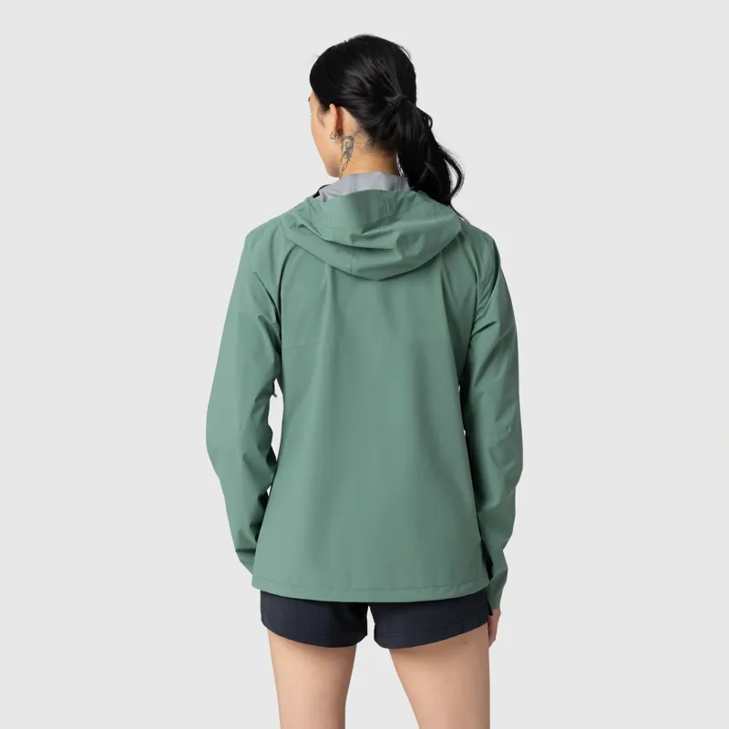 Outdoor Research Stratoburst Stretch Rain Jacket Women's in Malachite-2