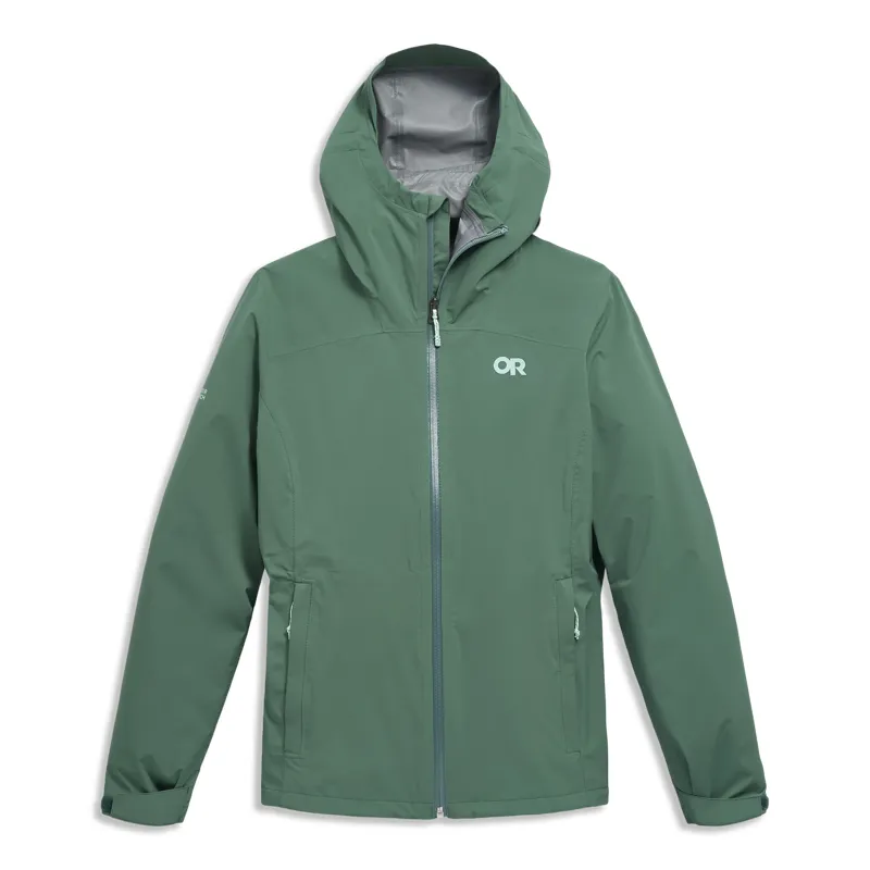 Outdoor Research Stratoburst Stretch Rain Jacket Women's in Malachite