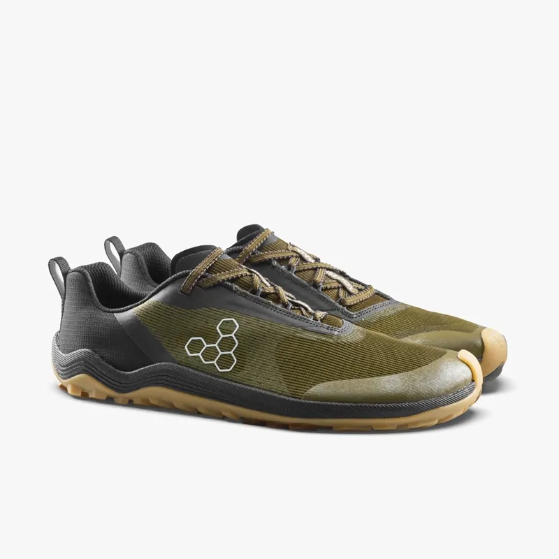 Vivo Barefoot Primus Trail Flow Mens in Dark Olive/Gum-1
