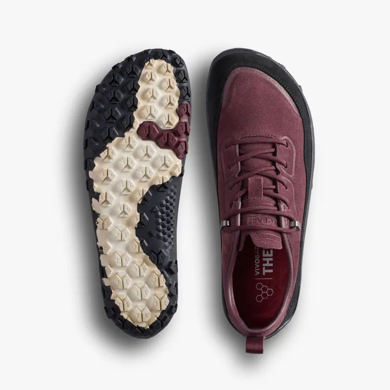Vivo Barefoot Tracker Leather AT Low II Suede Mens in Fig-1