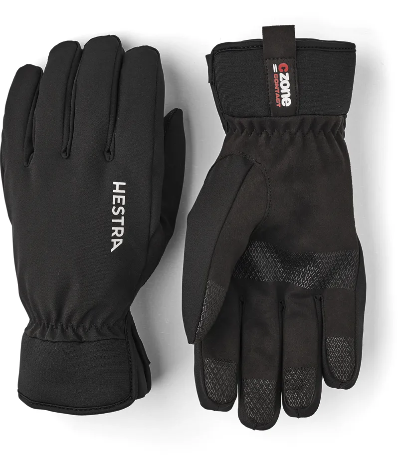 Hestra CZone Contact Glove 5 Finger in Black