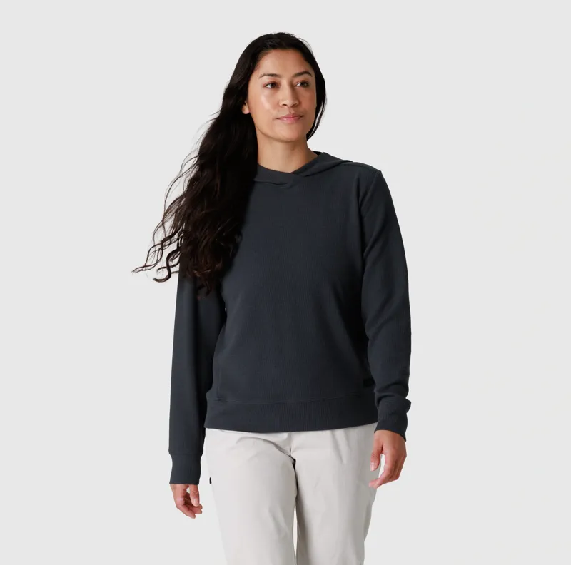Outdoor Research Eclipse Waffle Hoodie Womens in Storm-1