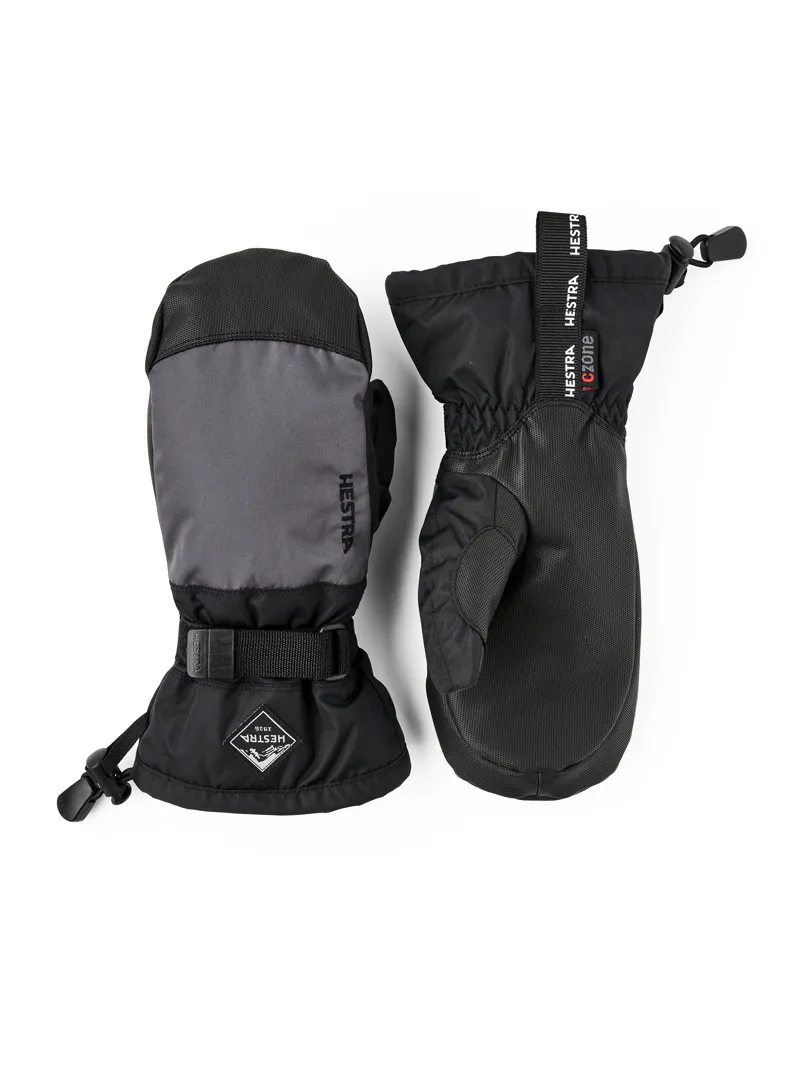 Hestra Gauntlet CZone Junior Mitt in Graphite/Black