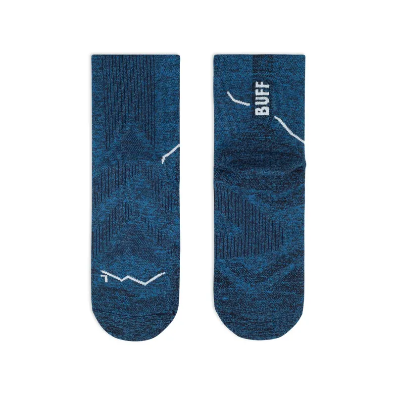 Buff Dryflx Quarter Socks in Blue-1
