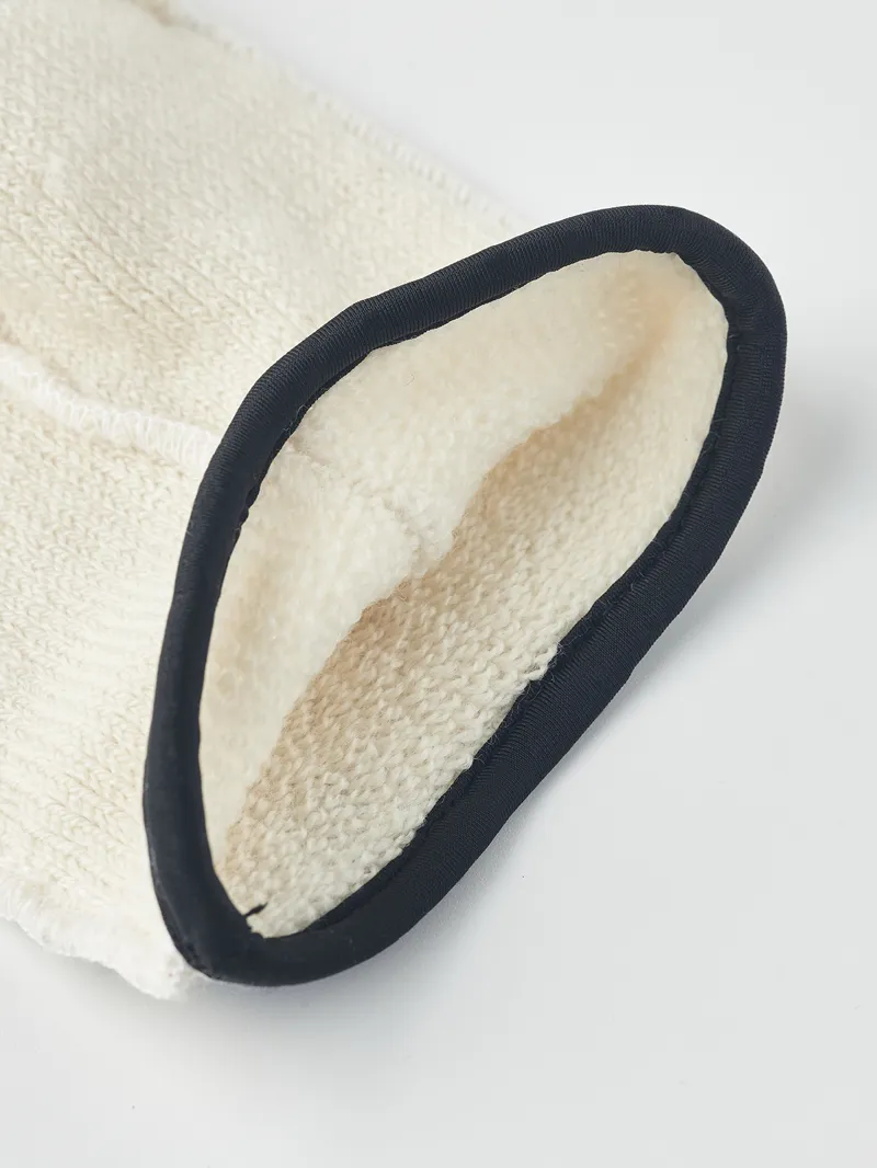 Hestra Wakayama Wool Liner 5 Finger Glove in Off White-3
