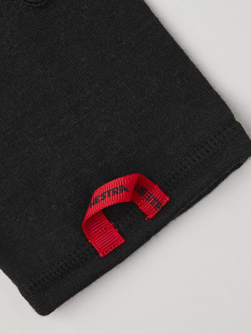 Hestra Merino Wool Liner Long 5 Finger in Black-2