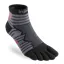 Injinji Ultra Run Mini Crew Unisex Socks in Onyx